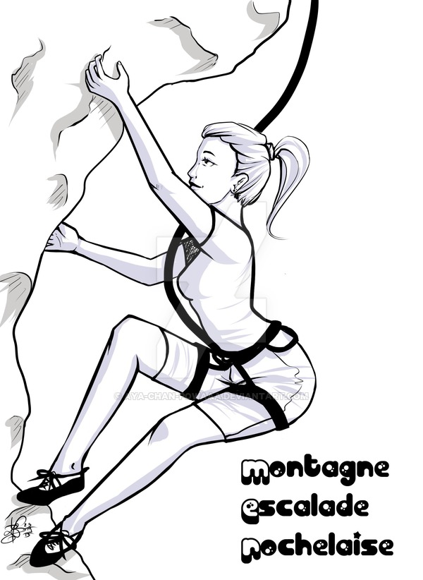 600x822 Rock Climbing By Aya Chan Powaaa