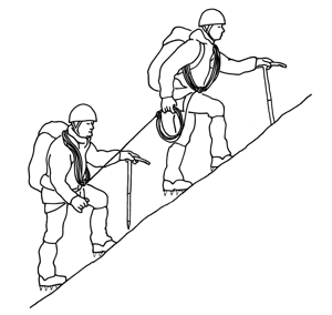 300x284 Simultaneous Climbing In Snow Mountaineering Methodology