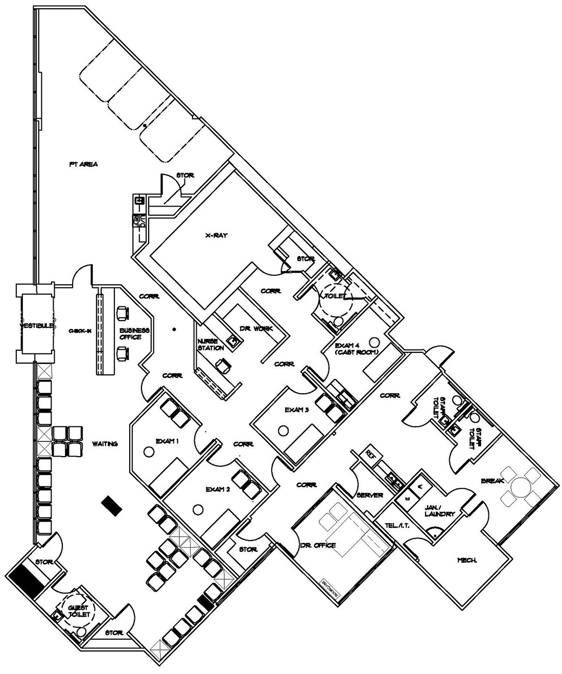 1100x1318 Before Amp After Medical Clinic Floor Plan Design Samples