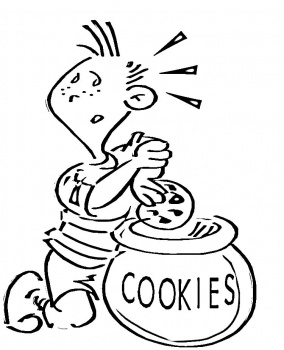 284x350 Cookie Clipart Child Stealing
