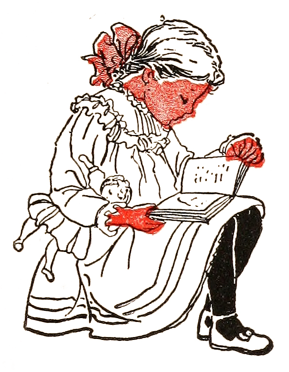 595x766 The Graffical Muse Three Children With Books Crafty Art