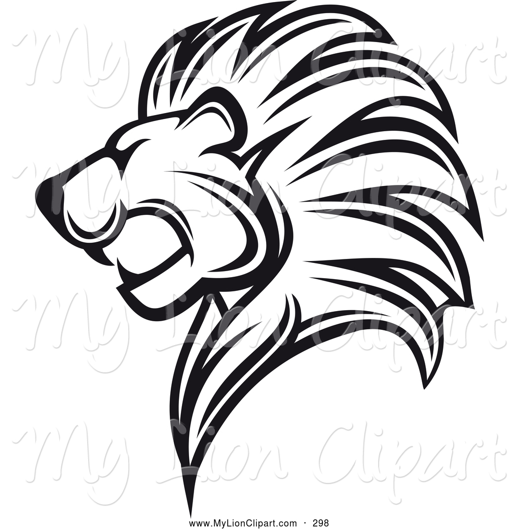 1024x1044 Black And White Lion Clip Art