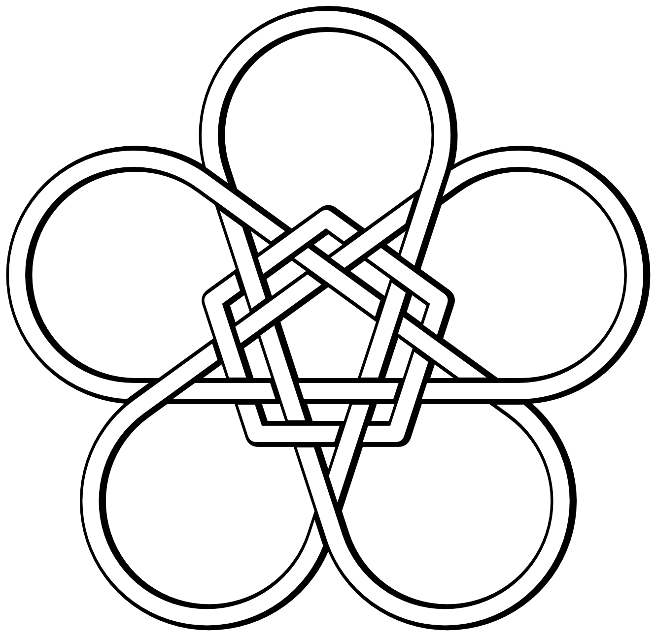 1331x1292 Black Line Flower Clip Art