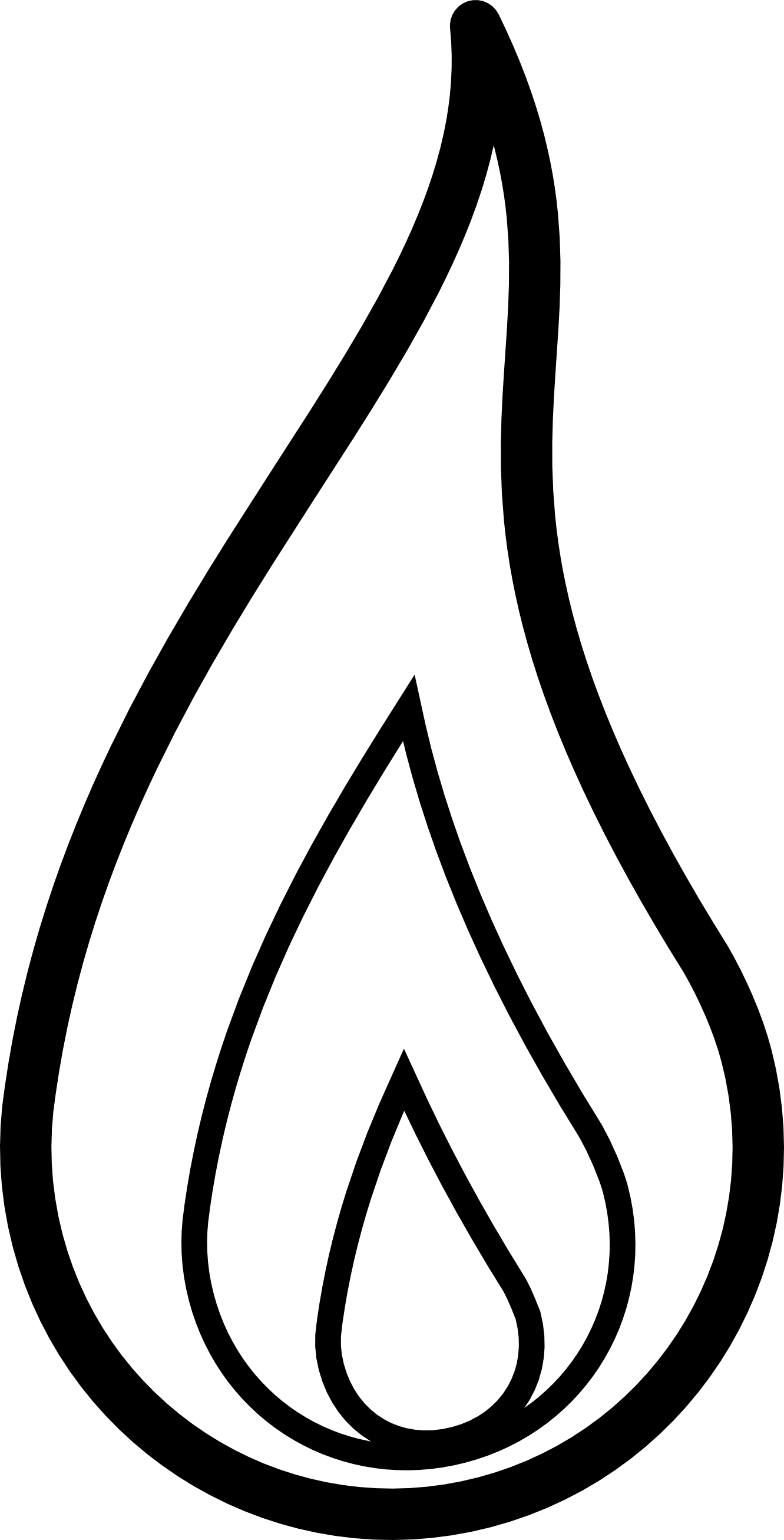 1331x2613 Flame Clip Art Free Clipart Panda