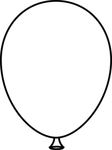 222x298 White Balloon Bold Clip Art