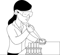 210x192 Free Black And White Science Outline Clipart