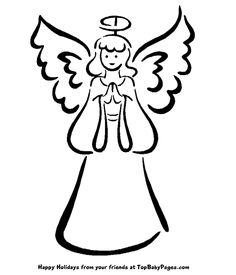 236x275 Angel Clip Art Simple Angel Clipart Black And White Free