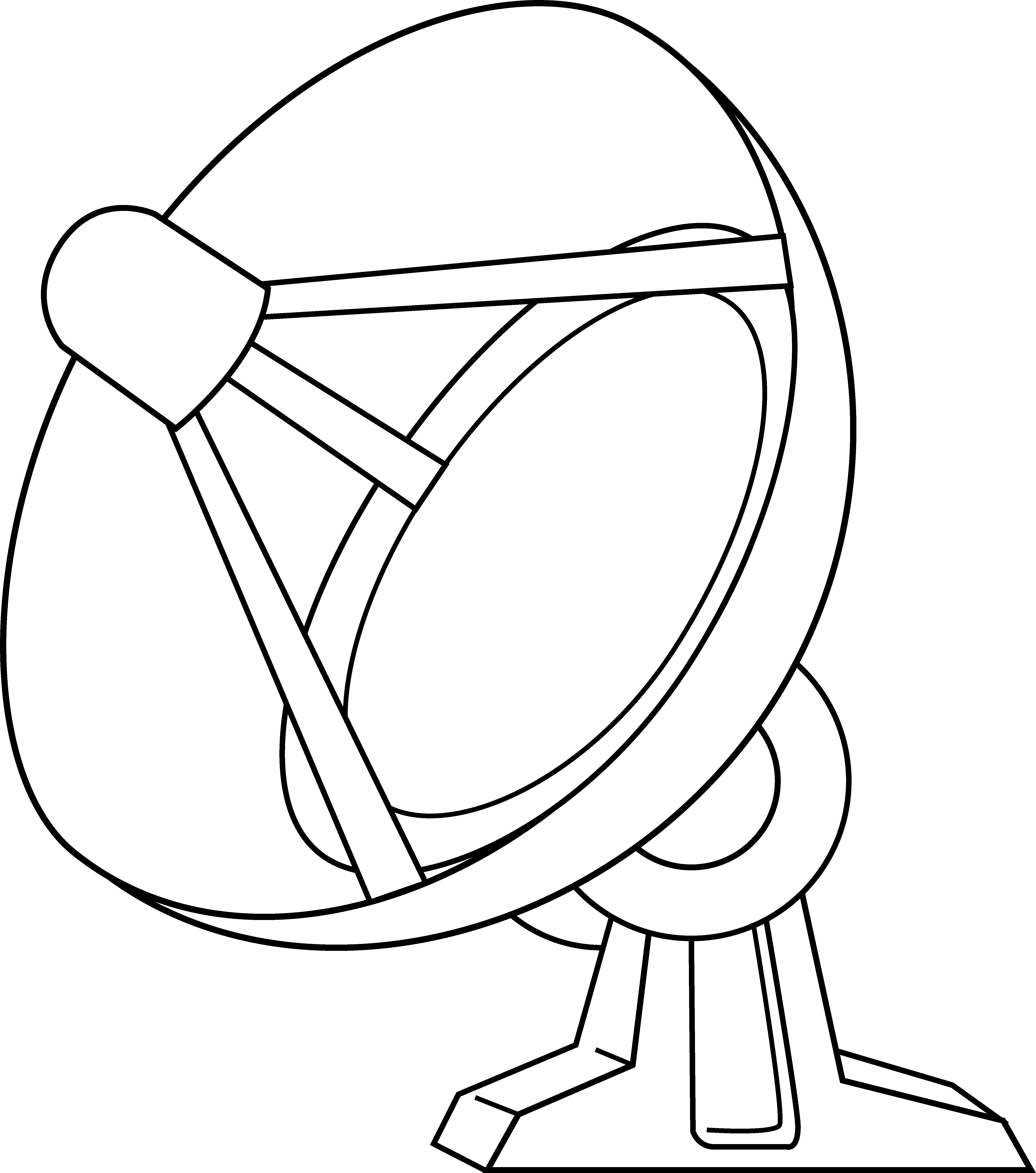 5444x6162 Satellite Drawing Clip Art