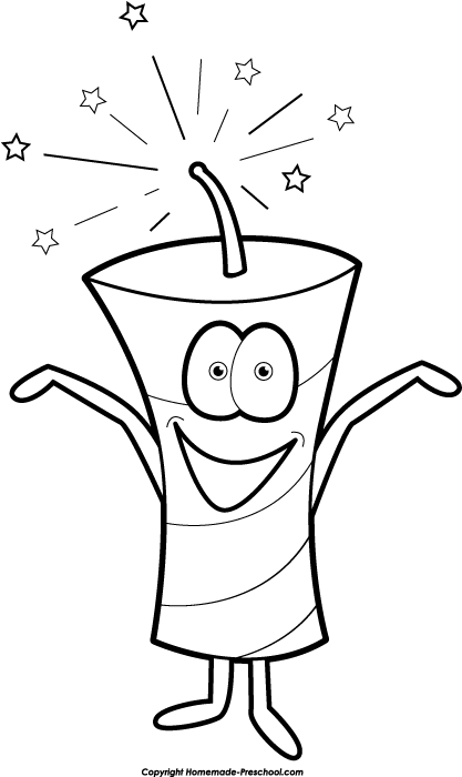 417x700 Free Fireworks Clipart