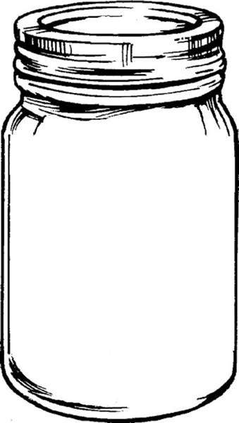339x600 Jar Clip Art Free Mason Jar Tempplates An Ink Drawing Of A Mason