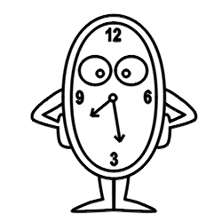 250x250 Drawing A Cartoon Clock
