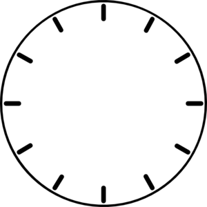 300x300 Clock Face (No Hands) Clip Art