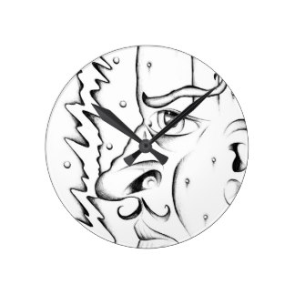 324x324 Dazed Wall Clocks Zazzle