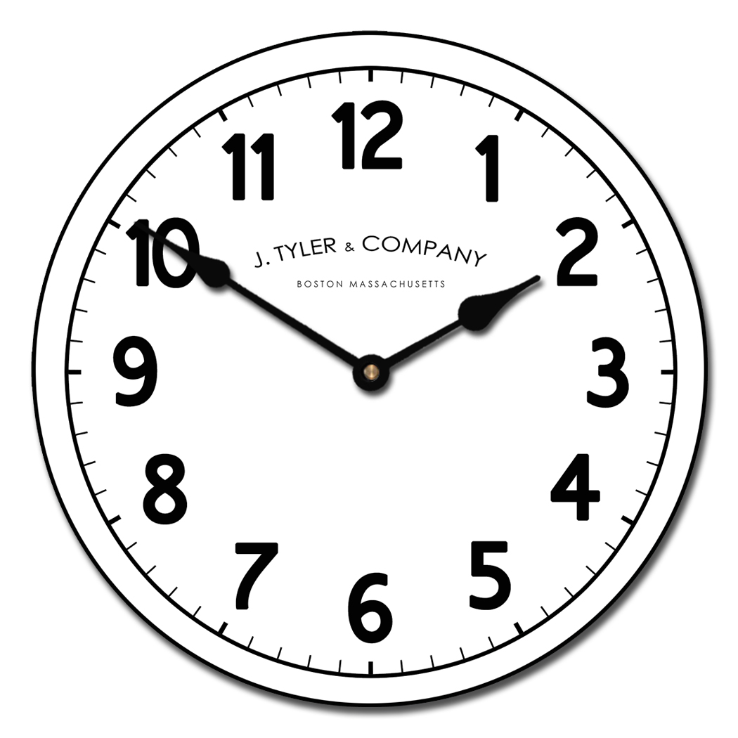 1050x1050 Large Vintage Wall Clocks Telegraph Clock The Big Clock Store