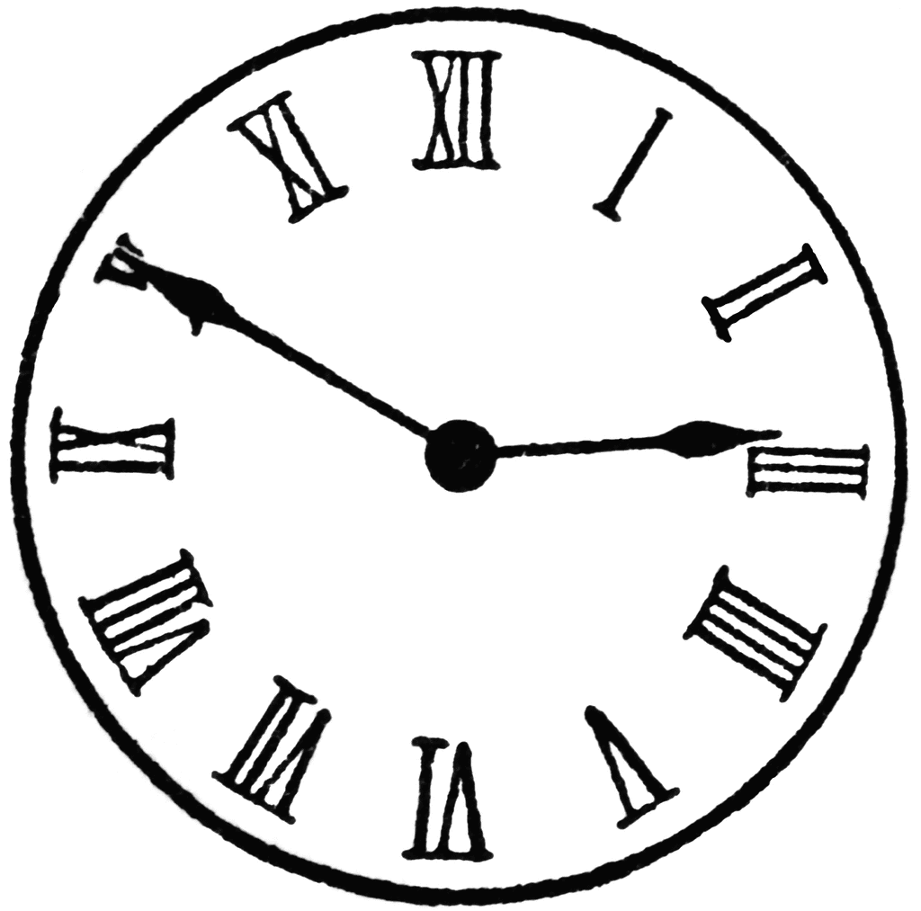 1024x1013 Clock 250 Clipart Etc