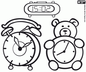 300x250 Watch And Clock Coloring Pages Printable Games
