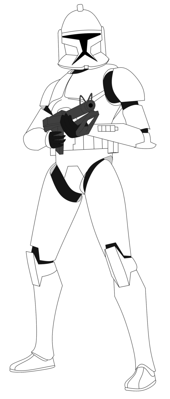 583x1369 Clone Trooper With Dc 15s V2 By Fbombheart