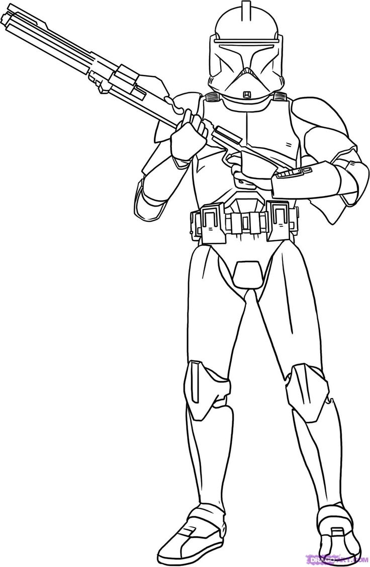 736x1128 Star Wars Troops Coloring Page Clone Troopers Free Printable Pages