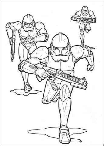 343x480 Star Wars Troops Coloring Page Clone Troopers Free Printable Pages