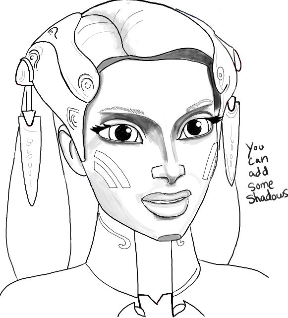 581x641 How To Draw Riyo Chuchi From Star Wars The Clone Wars Tutorial
