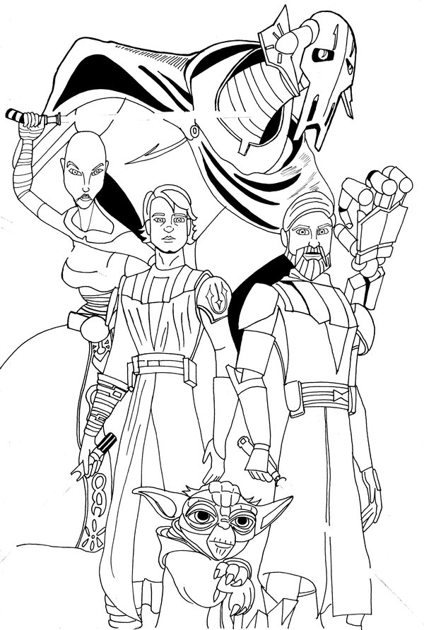 600x892 The Clone Wars Inks By Dgtrekker