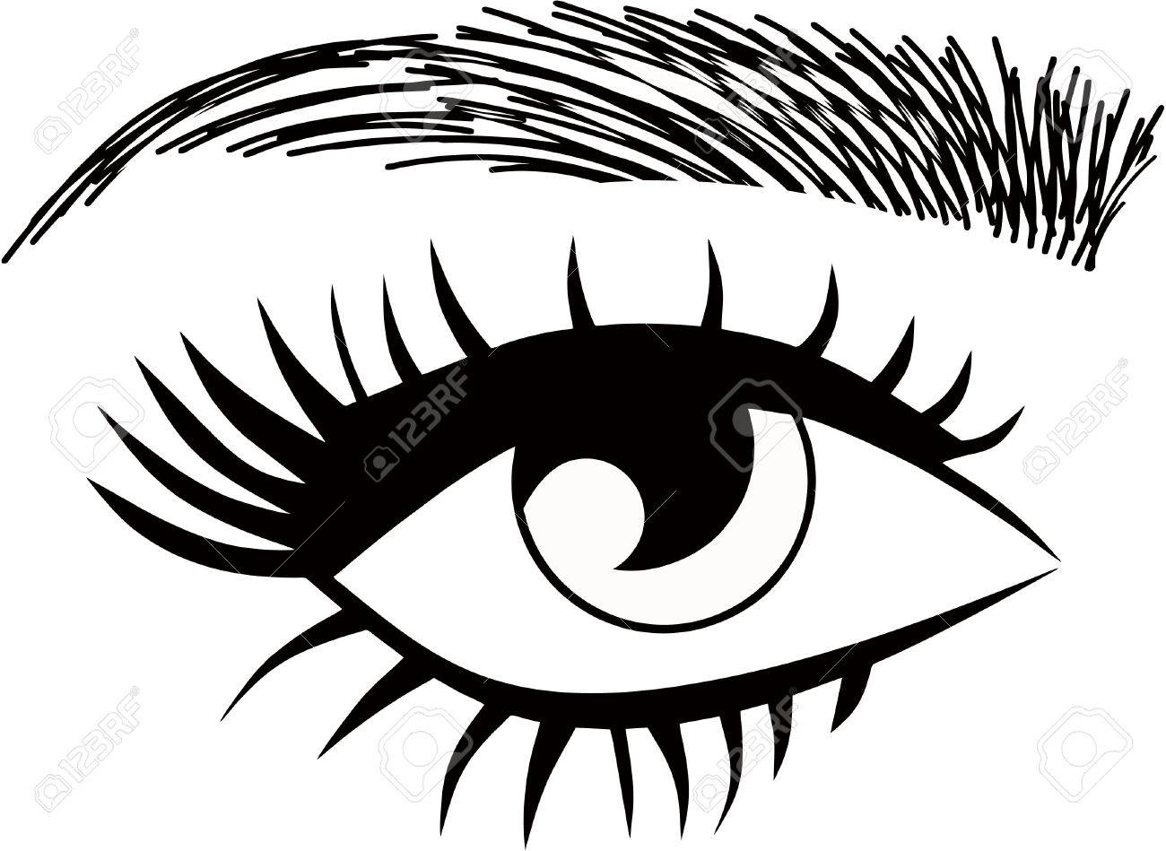 1300x949 Eyelash Extensions, Eyebrows Threading, Eyes Open Closed Royalty