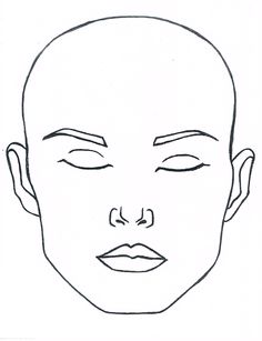 236x307 Kb Blank Face Chart Temples (Male And Female). Blank