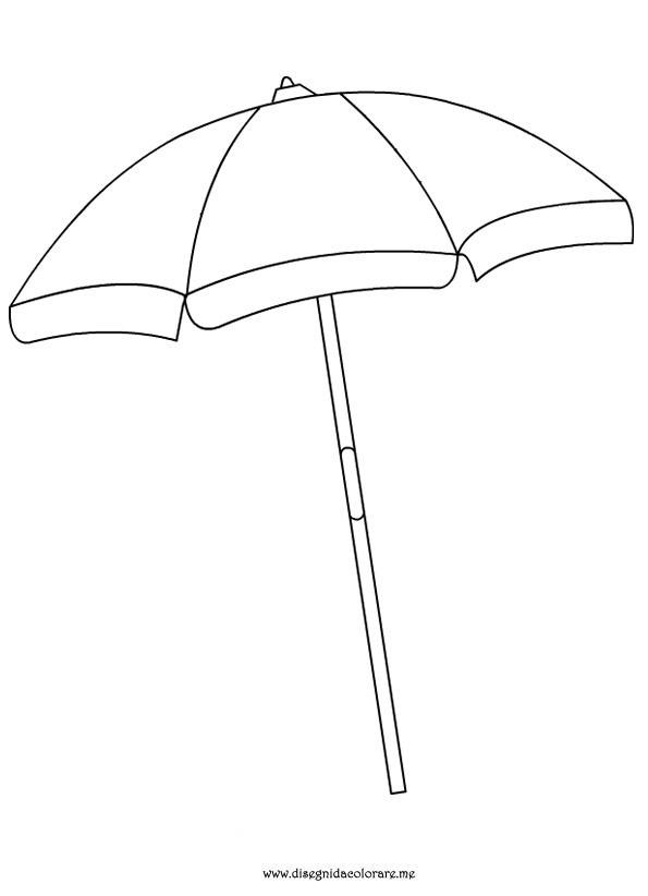595x822 Beach Umbrella Outline Simple Living Tree In The World Places