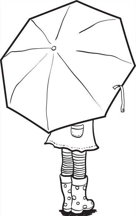 439x694 Umbrella Coloring Page Colouring Crafts, Stamps
