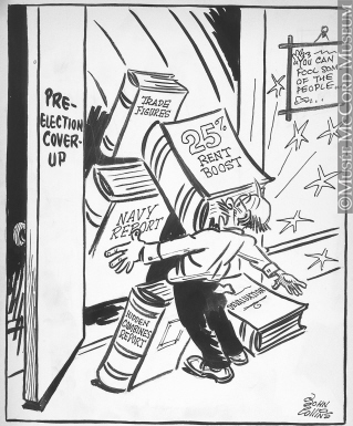 319x385 M965.199.8350 Fibber Mcgee's Closet. Drawing, Cartoon John