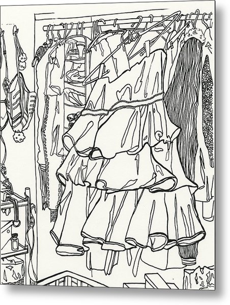 452x600 Party Dress In Closet Drawing By Kayla Race