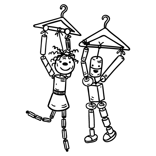 600x600 Clothes Hanger Puppets One Hundred Toys