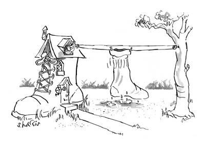 400x300 Old Woman Who Lived In Shoe Hangs Huge Sock Out To Dry On