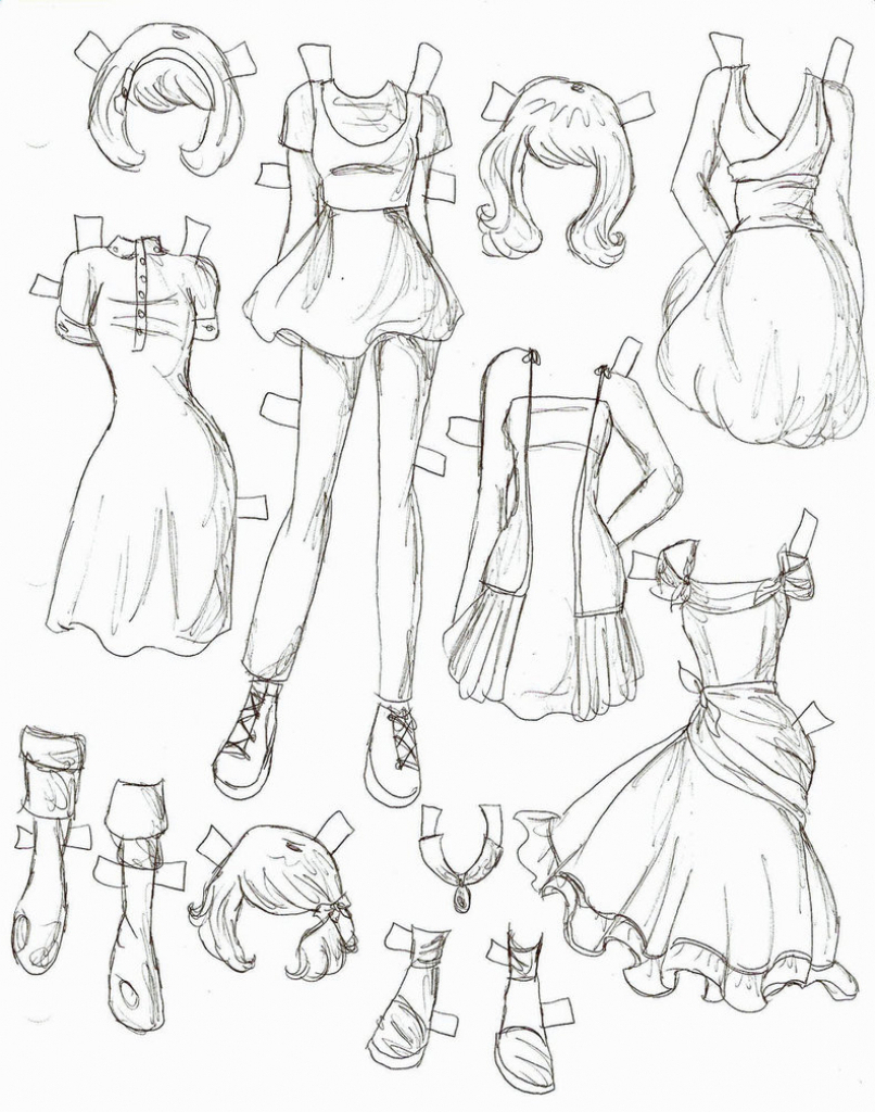 806x1024 How To Draw Girls Manga Clothes Draw Clothing, Step By Step