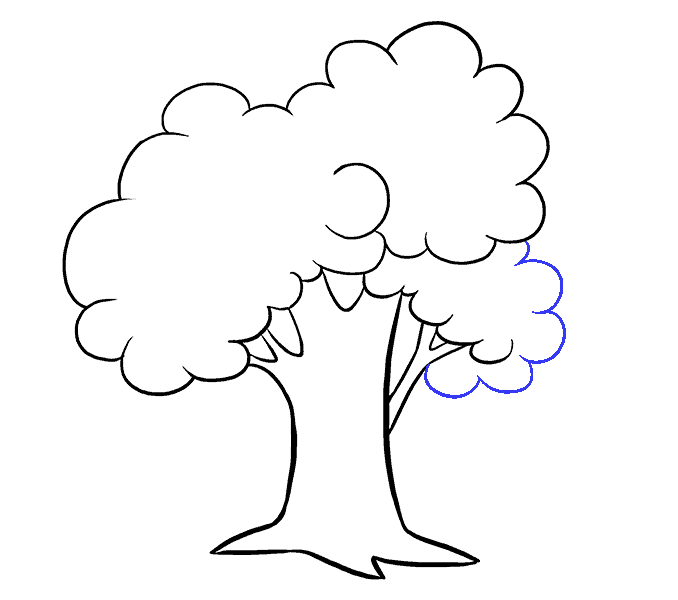 678x600 How To Draw A Cartoon Tree Easy Step By Step Drawing Guides