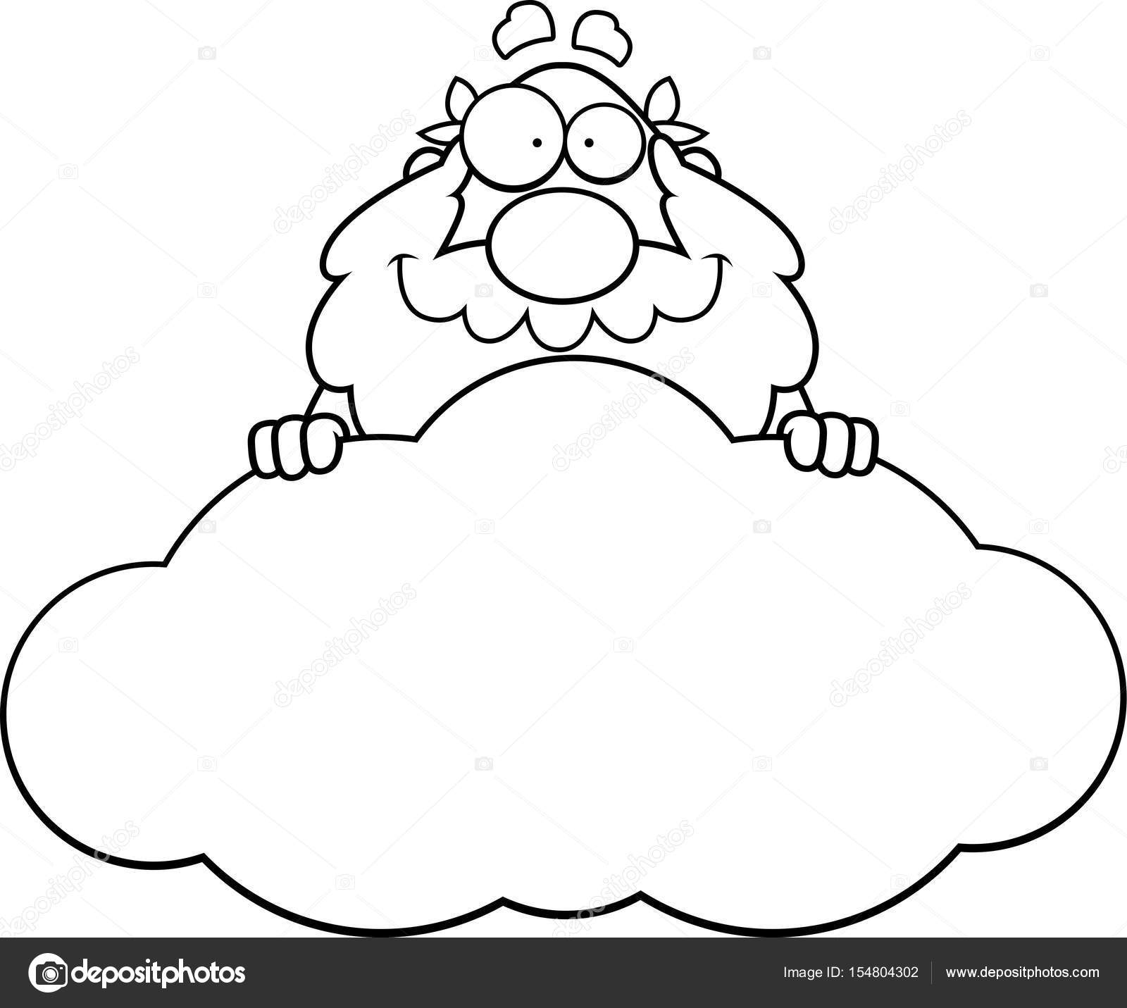 1600x1431 Cartoon God Cloud Stock Vector Cthoman