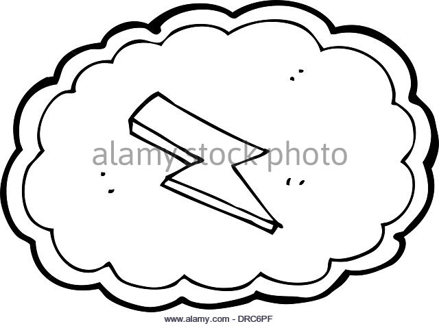 640x476 Cartoon Lightning Bolt Cloud Stock Photos Amp Cartoon Lightning Bolt