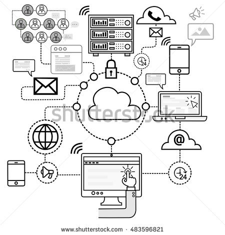 Cloud Computing Drawing At Getdrawings Free Download