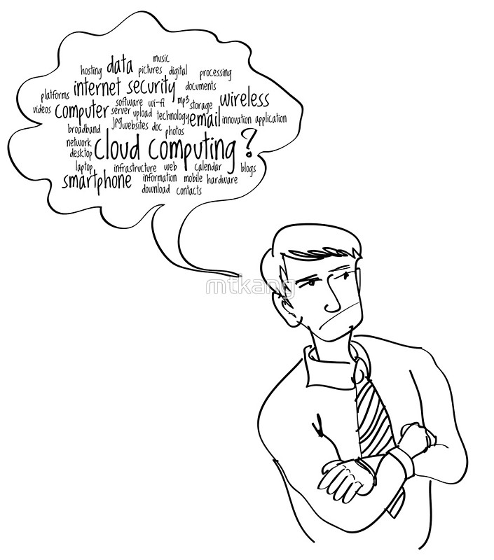 705x800 Cloud Computing Posters By Mtkang Redbubble
