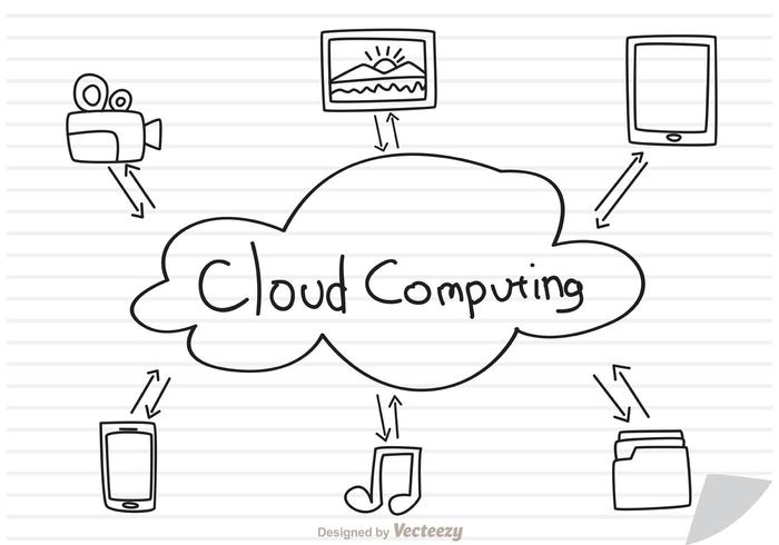700x490 Cloud Computing Concept Sketch On Paper Vector