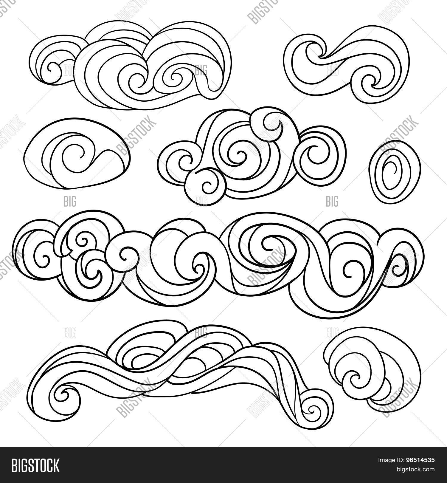 1500x1620 Weather Twirl Clouds Icons Set. Vector Amp Photo Bigstock