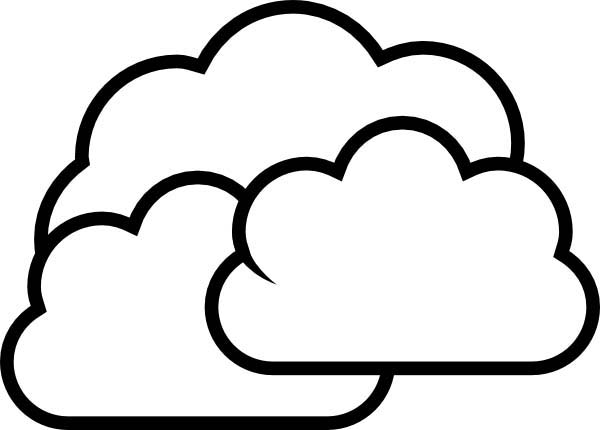 600x430 Cloud Coloring Page