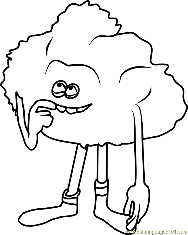 638x800 Cloud Guy From Trolls Printable Coloring Page For Kids And Adults