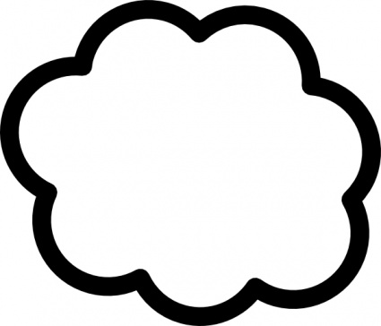 425x364 Cloud Clip Art Vector, Free Vector Graphics