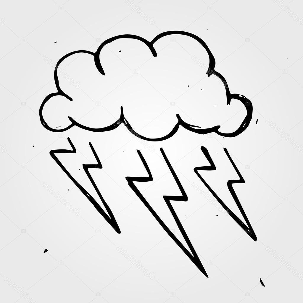 1024x1024 Top Storm Cloud Drawing Vector Images Free Vector Art, Images