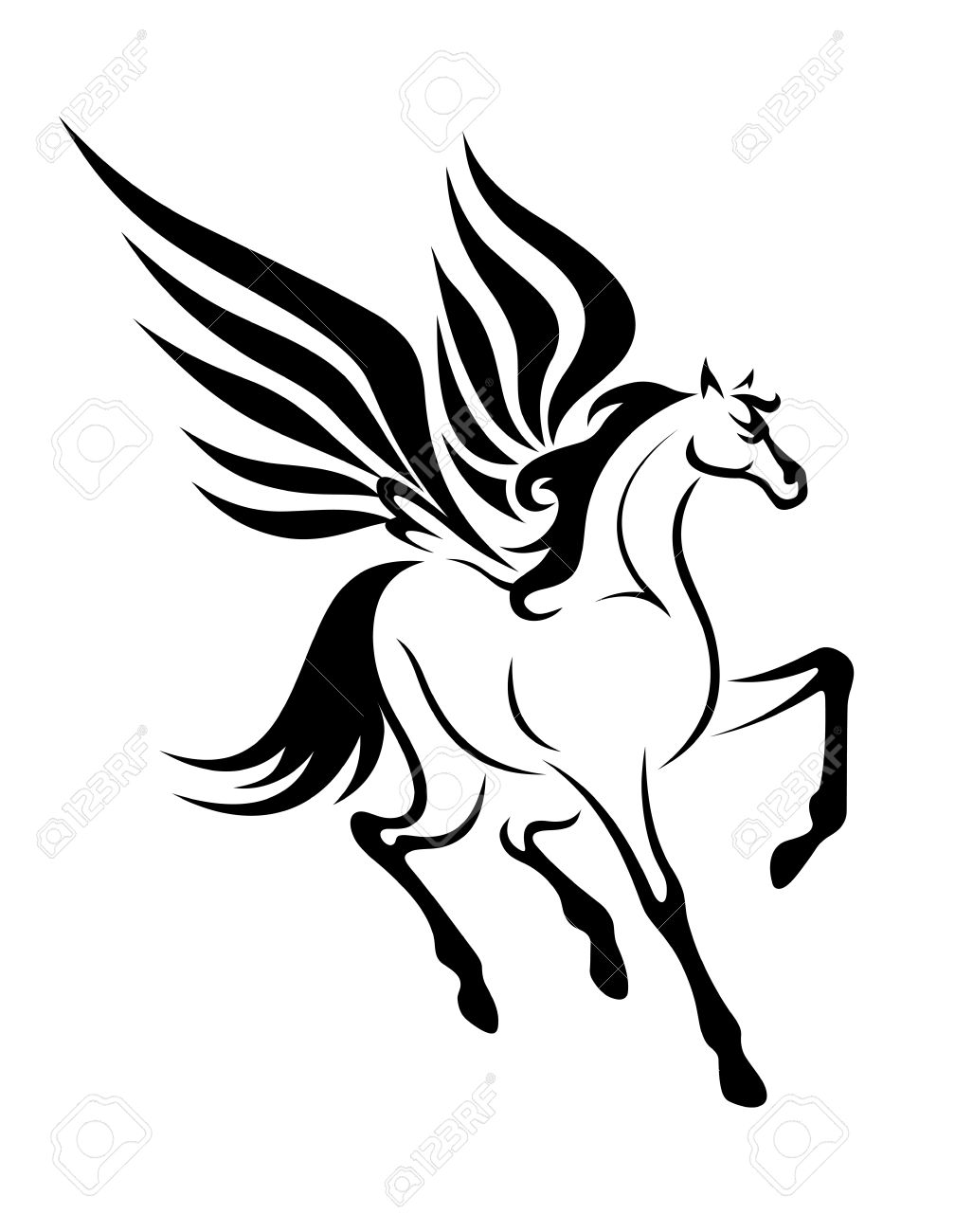 1008x1300 Famous Pegasus Tattoo Designs