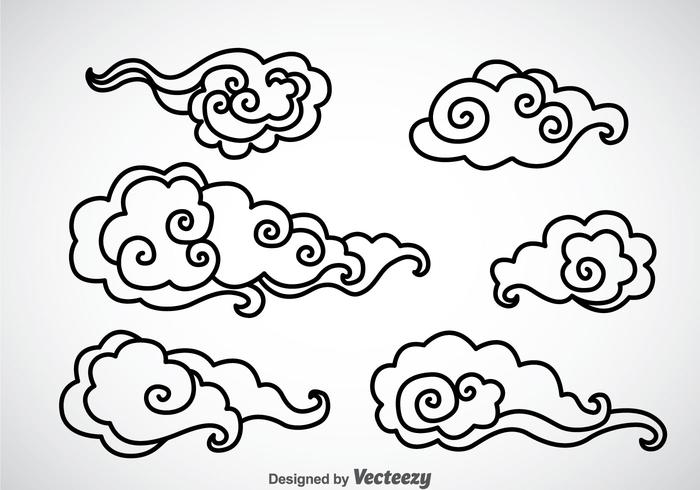 700x490 Chinese Clouds Free Vector Art