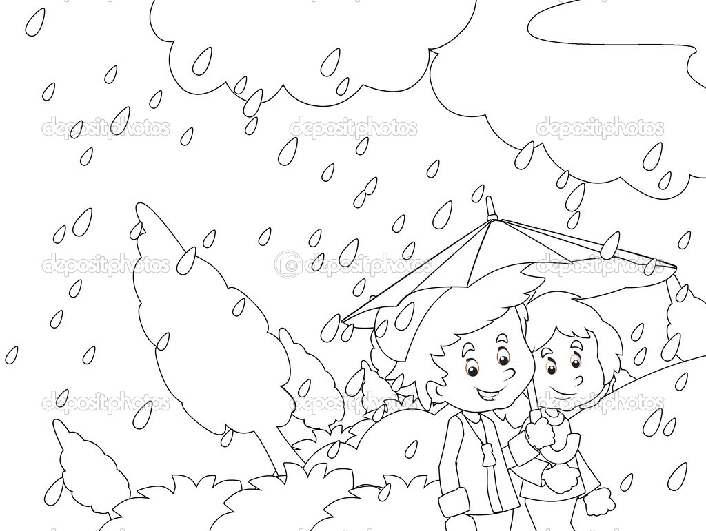 1024x771 Rainy Day Coloring Pages
