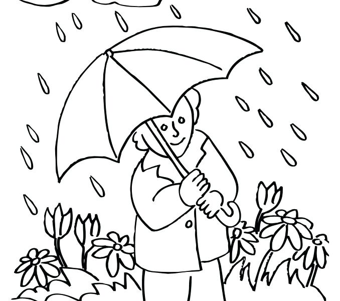 678x600 At Cloudy Day Coloring Page Rainy Pages Free Murs
