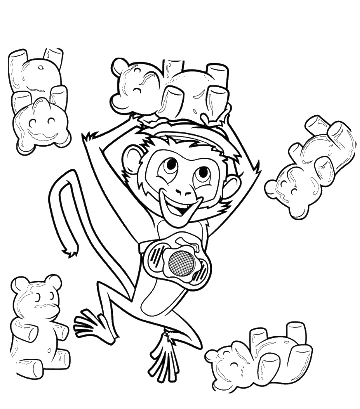 1233x1400 Cloudy With A Chance Of Meatballs Coloring Pages
